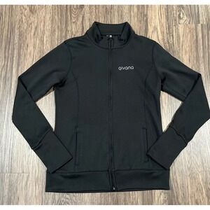 Alo Women's Pullover Zip Up Sweater Size M Color Black LOGO